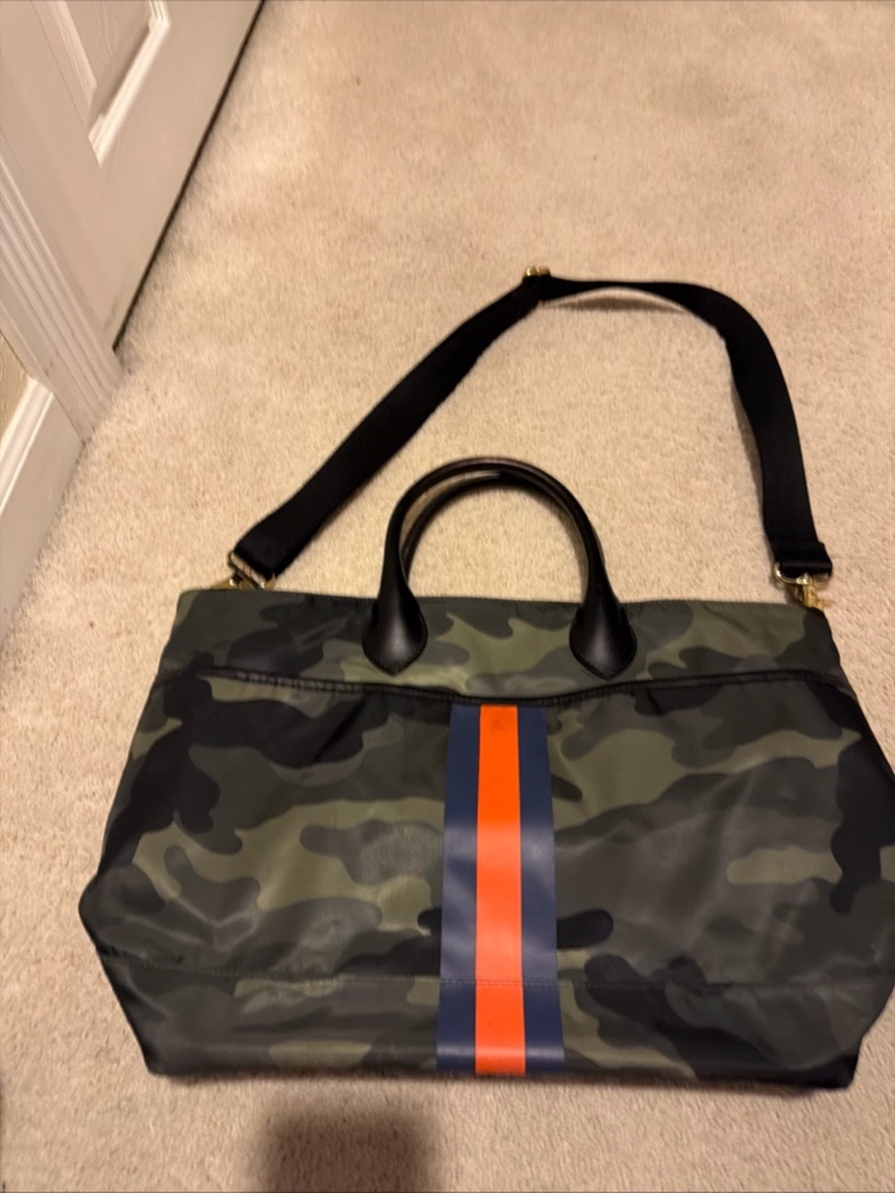 Mark and graham pottery barn camouflage diaper bag used